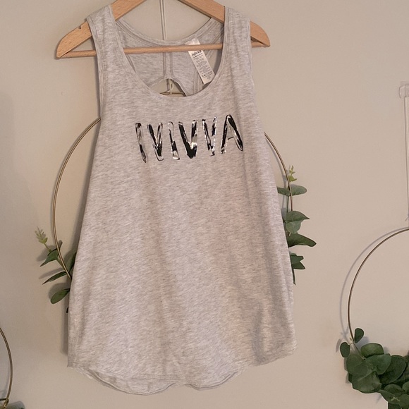 Ivivva Lululemon Happy Livin tank size 8 grey cotton tanks - Picture 2 of 8